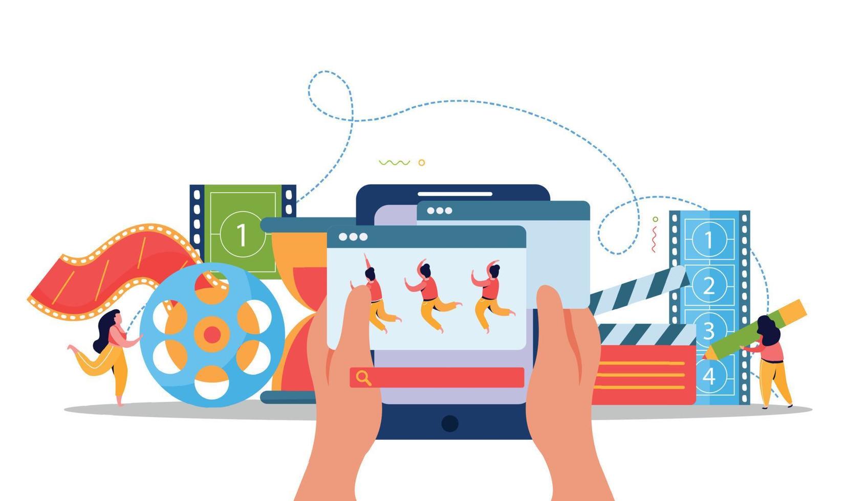 Motion design Casablanca - illustration vectorielle